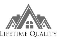 Lifetime Quality Roofing logo BW