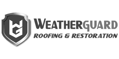 Weatherguard roofing and restoration logo BW